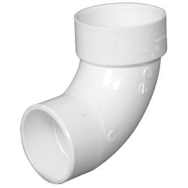 Charlotte Pipe And Foundry Charlotte Pipe Schedule 40 1-1/2 in. Hub X 1-1/2 in. D Spigot PVC 90 Degree Street Elbow 1 pk PVC003020800 - main